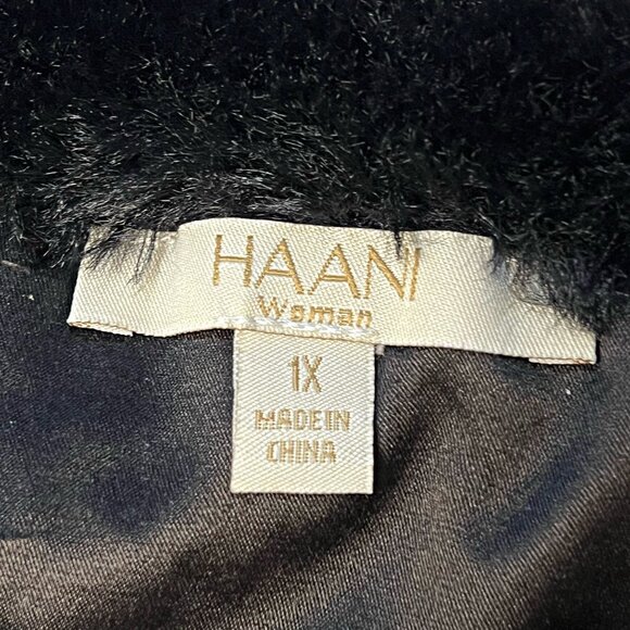 Haani Vintage Faux Fur Cape Bolero Mobster Wife Classic Crop  Jacket Holiday 1X - Picture 12 of 12